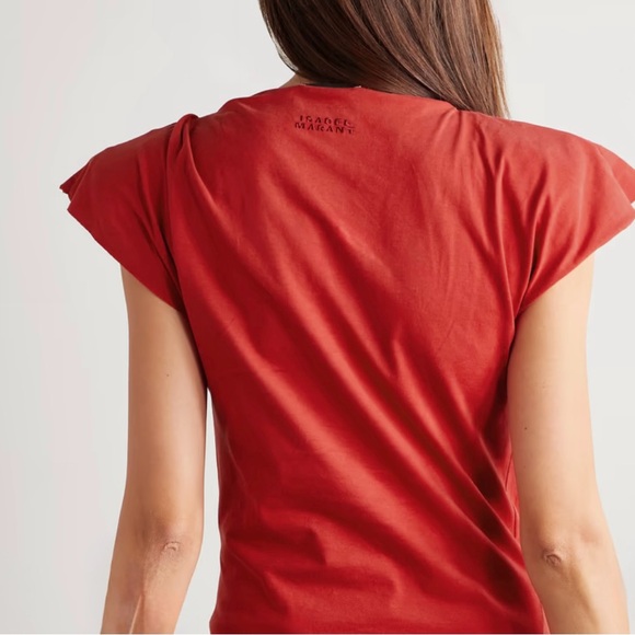 Isabel Marant ‘Sebani’ T-Shirt – Red (Size Medium) - Picture 2 of 4